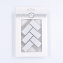 Probă: Herringbone Alb Lucioasă